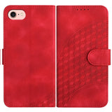 YX0060 Elephant Head Embossed Phone Leather Case with Lanyard, For iPhone 15, For iPhone 14 Plus, For iPhone 14, For iPhone 14 Pro, For iPhone 14 Pro Max, For iPhone SE 2022/SE 2020/6/7/8