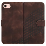 YX0060 Elephant Head Embossed Phone Leather Case with Lanyard, For iPhone 15, For iPhone 14 Plus, For iPhone 14, For iPhone 14 Pro, For iPhone 14 Pro Max, For iPhone SE 2022/SE 2020/6/7/8