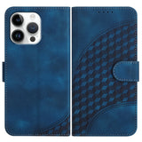 YX0060 Elephant Head Embossed Phone Leather Case with Lanyard, For iPhone 17e / 16e, For iPhone 17 Pro Max, For iPhone 17 Pro, For iPhone 17, For iPhone Air, For iPhone 16 Pro Max