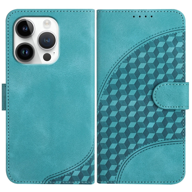 YX0060 Elephant Head Embossed Phone Leather Case with Lanyard, For iPhone 16 Pro, For iPhone 16 Plus, For iPhone 16, For iPhone 15 Pro Max, For iPhone 15 Pro, For iPhone 15 Plus