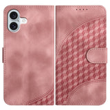 YX0060 Elephant Head Embossed Phone Leather Case with Lanyard, For iPhone 16 Pro, For iPhone 16 Plus, For iPhone 16, For iPhone 15 Pro Max, For iPhone 15 Pro, For iPhone 15 Plus