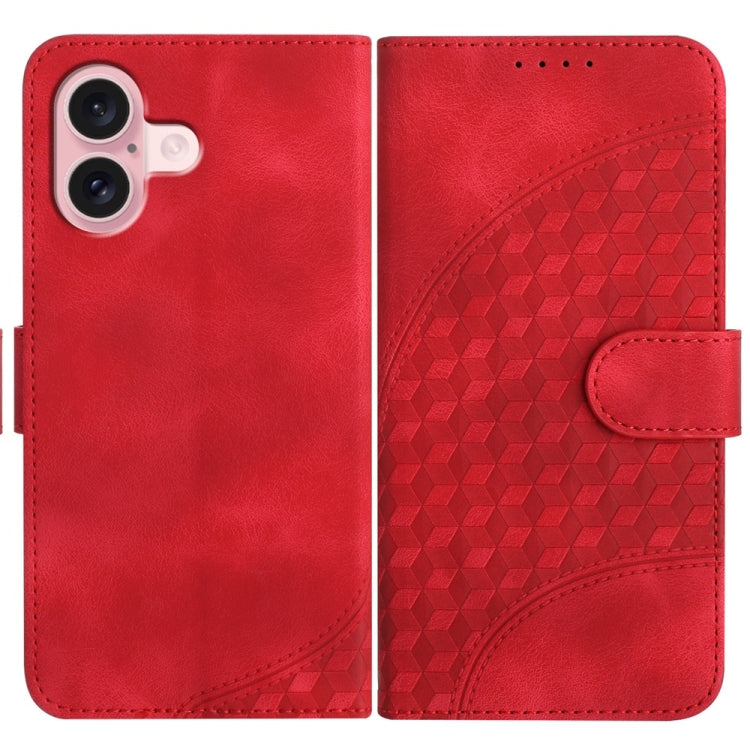 YX0060 Elephant Head Embossed Phone Leather Case with Lanyard, For iPhone 16 Pro, For iPhone 16 Plus, For iPhone 16, For iPhone 15 Pro Max, For iPhone 15 Pro, For iPhone 15 Plus