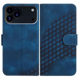 YX0060 Elephant Head Embossed Phone Leather Case with Lanyard, For iPhone 17e / 16e, For iPhone 17 Pro Max, For iPhone 17 Pro, For iPhone 17, For iPhone Air, For iPhone 16 Pro Max