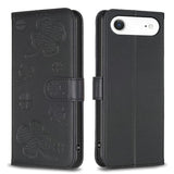 Four-leaf Embossed Leather Phone Case, For iPhone 17 Pro Max, For iPhone 17 Pro, For iPhone 17, For iPhone Air, For iPhone 16 Pro Max, For iPhone 16 Pro, For iPhone 16 Plus, For iPhone 16