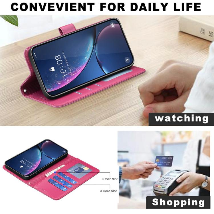 Four-leaf Embossed Leather Phone Case, For iPhone 18 Pro/17 Pro, For iPhone 18 Pro Max/17 Pro Max, For iPhone 17, For iPhone 17 Air, For iPhone 16 Pro Max, For iPhone 16 Pro, For iPhone 16 Plus, For iPhone 16