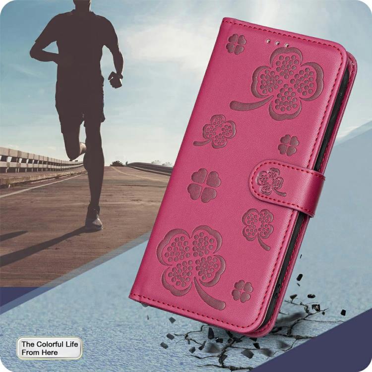 Four-leaf Embossed Leather Phone Case, For iPhone 18 Pro/17 Pro, For iPhone 18 Pro Max/17 Pro Max, For iPhone 17, For iPhone 17 Air, For iPhone 16 Pro Max, For iPhone 16 Pro, For iPhone 16 Plus, For iPhone 16