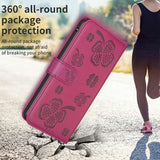 Four-leaf Embossed Leather Phone Case, For iPhone 18 Pro/17 Pro, For iPhone 18 Pro Max/17 Pro Max, For iPhone 17, For iPhone 17 Air, For iPhone 16 Pro Max, For iPhone 16 Pro, For iPhone 16 Plus, For iPhone 16