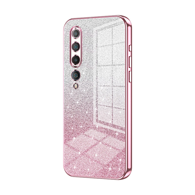 Gradient Glitter Powder Electroplated Phone Case, For Xiaomi Mi 10 Ultra, For Xiaomi Mi 10 Pro 5G, For Xiaomi Mi 10 5G, For Xiaomi Mi CC9 Pro / Mi Note 10, For Xiaomi Mi CC9e / Mi A3, For Xiaomi Mi 9