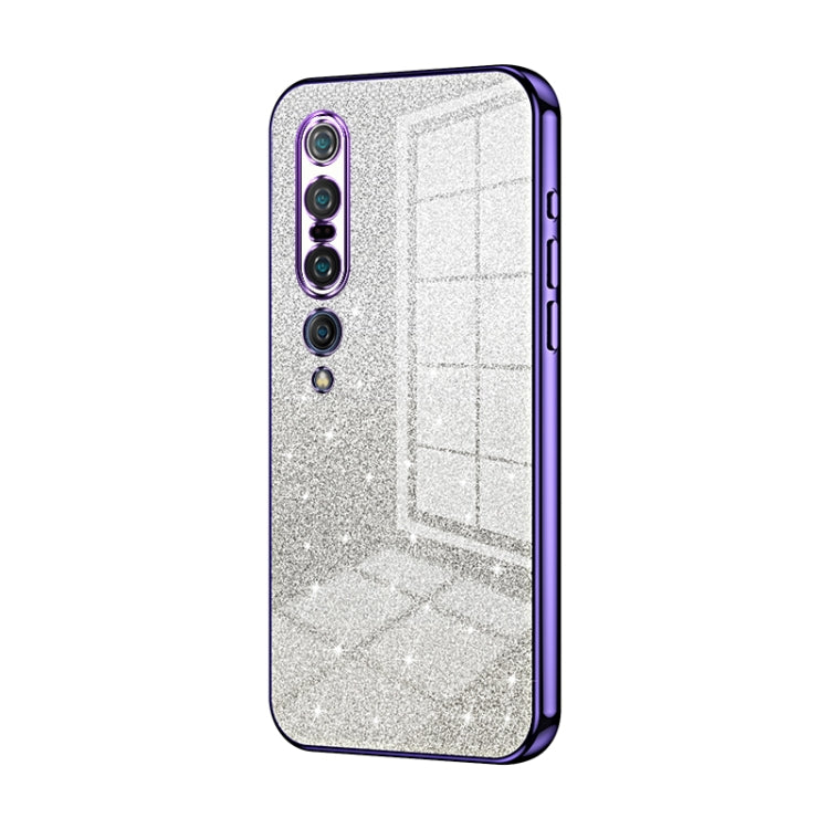 Gradient Glitter Powder Electroplated Phone Case, For Xiaomi Mi 10 Ultra, For Xiaomi Mi 10 Pro 5G, For Xiaomi Mi 10 5G, For Xiaomi Mi CC9 Pro / Mi Note 10, For Xiaomi Mi CC9e / Mi A3, For Xiaomi Mi 9