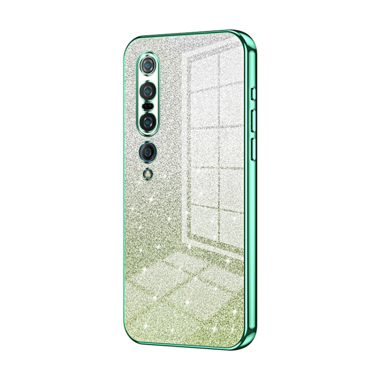 Gradient Glitter Powder Electroplated Phone Case, For Xiaomi Mi 10 Ultra, For Xiaomi Mi 10 Pro 5G, For Xiaomi Mi 10 5G, For Xiaomi Mi CC9 Pro / Mi Note 10, For Xiaomi Mi CC9e / Mi A3, For Xiaomi Mi 9