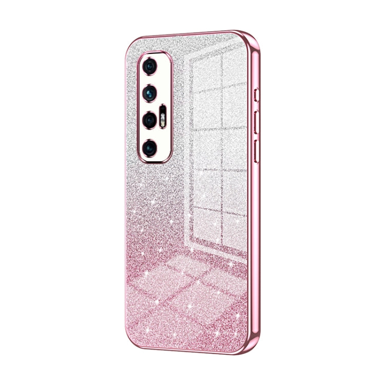 Gradient Glitter Powder Electroplated Phone Case, For Xiaomi Mix 4, For Xiaomi Mi 10S, For Xiaomi Mi 11 Ultra, For Xiaomi Mi 11 Pro, For Xiaomi Mi 11, For Xiaomi Mi 10 Lite 5G