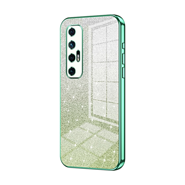 Gradient Glitter Powder Electroplated Phone Case, For Xiaomi Mix 4, For Xiaomi Mi 10S, For Xiaomi Mi 11 Ultra, For Xiaomi Mi 11 Pro, For Xiaomi Mi 11, For Xiaomi Mi 10 Lite 5G