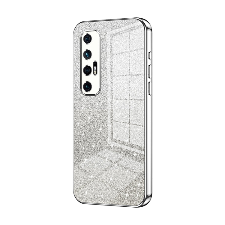 Gradient Glitter Powder Electroplated Phone Case, For Xiaomi Mix 4, For Xiaomi Mi 10S, For Xiaomi Mi 11 Ultra, For Xiaomi Mi 11 Pro, For Xiaomi Mi 11, For Xiaomi Mi 10 Lite 5G