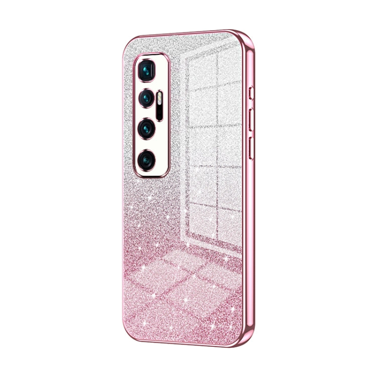 Gradient Glitter Powder Electroplated Phone Case, For Xiaomi Mi 10 Ultra, For Xiaomi Mi 10 Pro 5G, For Xiaomi Mi 10 5G, For Xiaomi Mi CC9 Pro / Mi Note 10, For Xiaomi Mi CC9e / Mi A3, For Xiaomi Mi 9