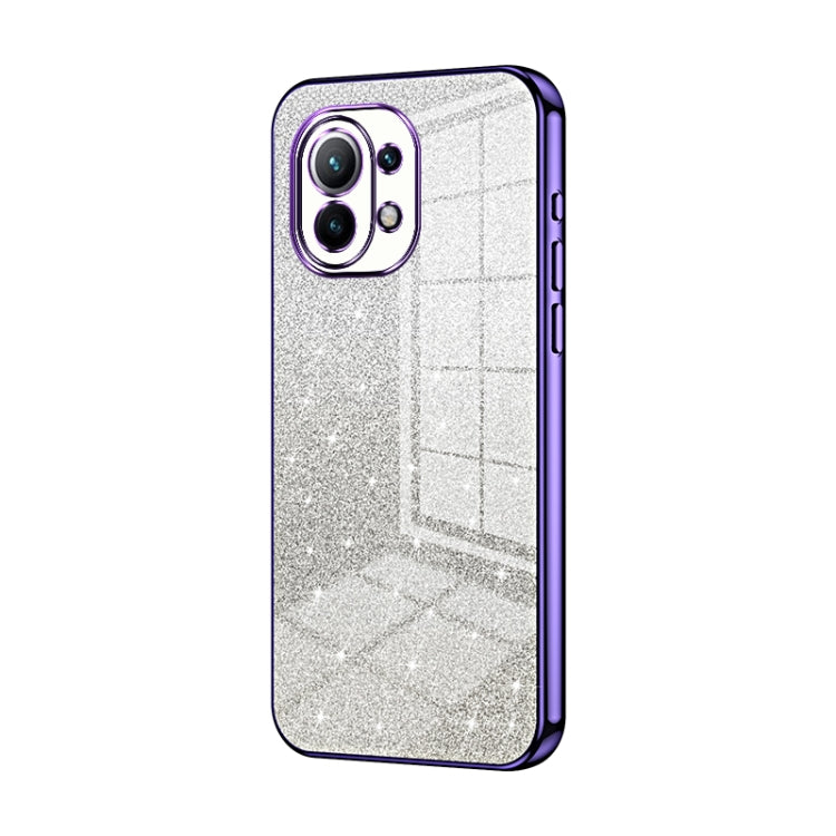 Gradient Glitter Powder Electroplated Phone Case, For Xiaomi Mix 4, For Xiaomi Mi 10S, For Xiaomi Mi 11 Ultra, For Xiaomi Mi 11 Pro, For Xiaomi Mi 11, For Xiaomi Mi 10 Lite 5G