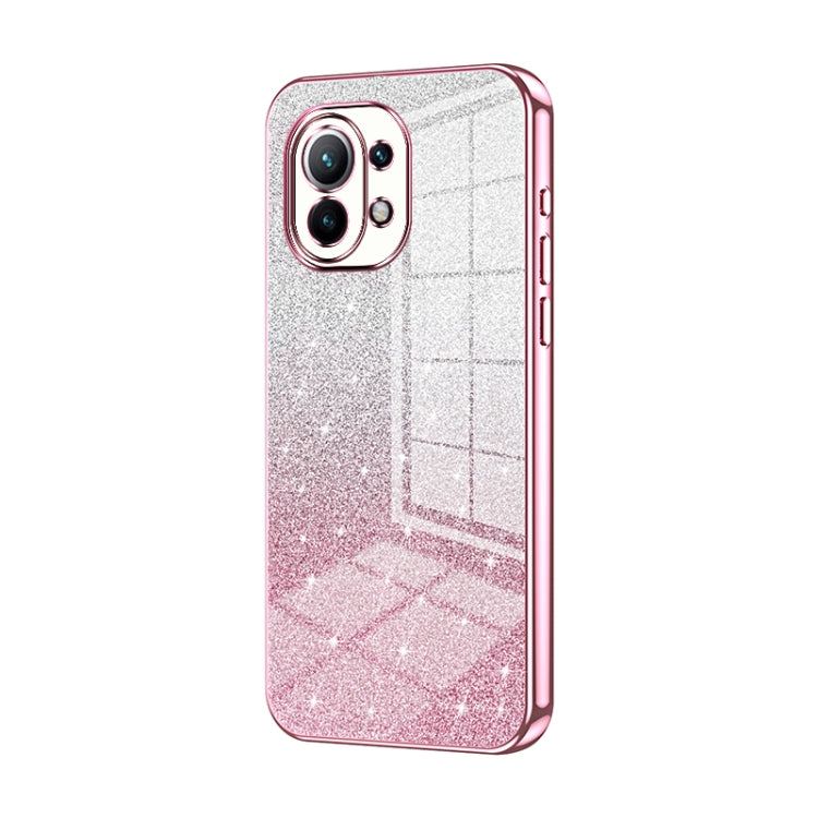 Gradient Glitter Powder Electroplated Phone Case, For Xiaomi Mix 4, For Xiaomi Mi 10S, For Xiaomi Mi 11 Ultra, For Xiaomi Mi 11 Pro, For Xiaomi Mi 11, For Xiaomi Mi 10 Lite 5G