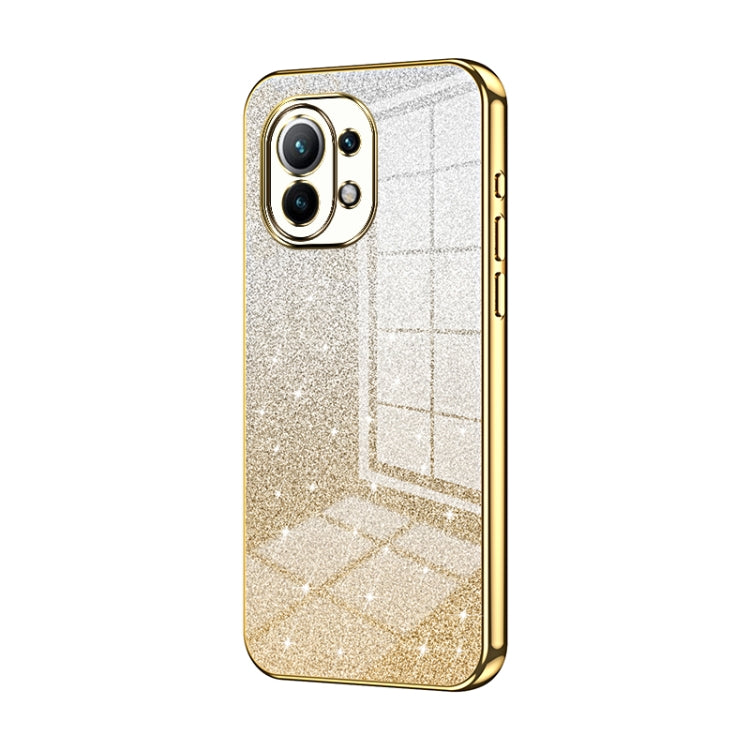 Gradient Glitter Powder Electroplated Phone Case, For Xiaomi Mix 4, For Xiaomi Mi 10S, For Xiaomi Mi 11 Ultra, For Xiaomi Mi 11 Pro, For Xiaomi Mi 11, For Xiaomi Mi 10 Lite 5G