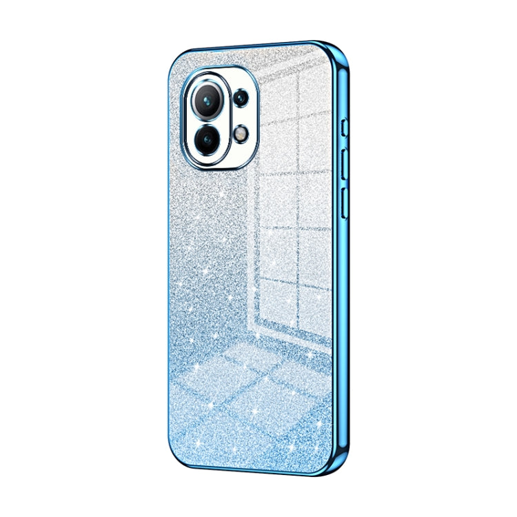 Gradient Glitter Powder Electroplated Phone Case, For Xiaomi Mix 4, For Xiaomi Mi 10S, For Xiaomi Mi 11 Ultra, For Xiaomi Mi 11 Pro, For Xiaomi Mi 11, For Xiaomi Mi 10 Lite 5G