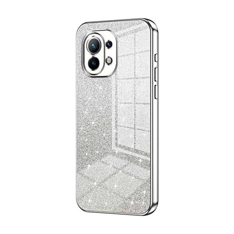 Gradient Glitter Powder Electroplated Phone Case, For Xiaomi Mix 4, For Xiaomi Mi 10S, For Xiaomi Mi 11 Ultra, For Xiaomi Mi 11 Pro, For Xiaomi Mi 11, For Xiaomi Mi 10 Lite 5G