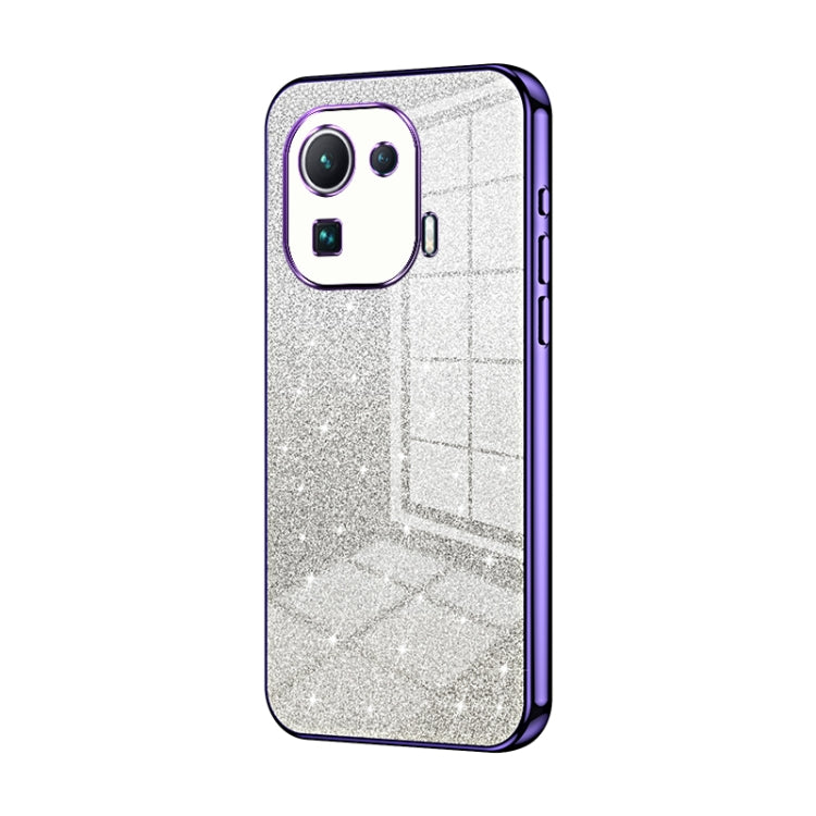 Gradient Glitter Powder Electroplated Phone Case, For Xiaomi Mix 4, For Xiaomi Mi 10S, For Xiaomi Mi 11 Ultra, For Xiaomi Mi 11 Pro, For Xiaomi Mi 11, For Xiaomi Mi 10 Lite 5G