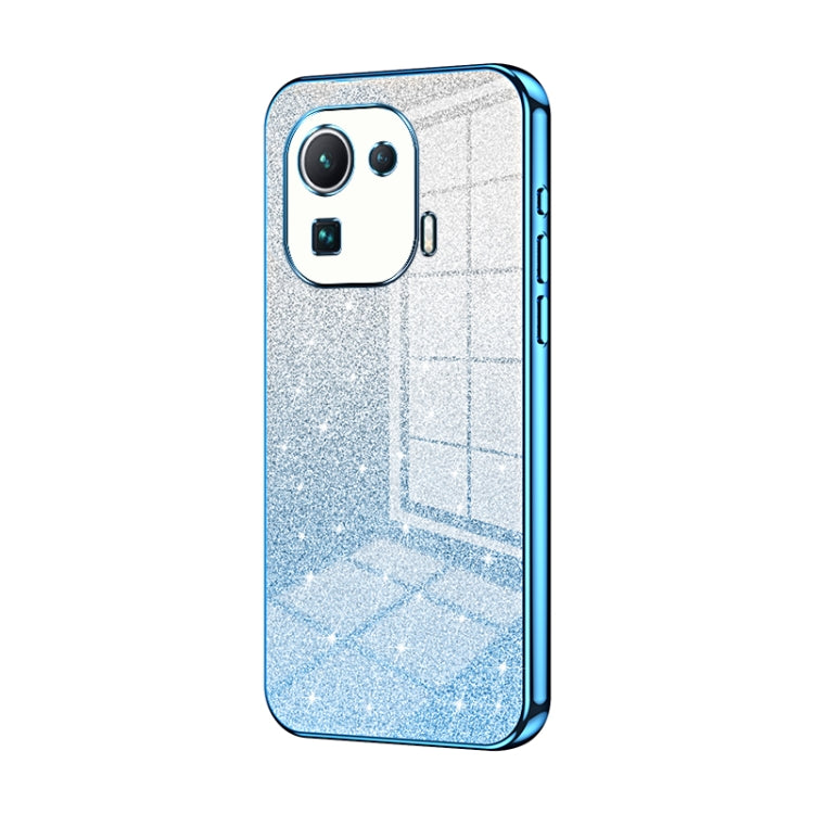 Gradient Glitter Powder Electroplated Phone Case, For Xiaomi Mix 4, For Xiaomi Mi 10S, For Xiaomi Mi 11 Ultra, For Xiaomi Mi 11 Pro, For Xiaomi Mi 11, For Xiaomi Mi 10 Lite 5G