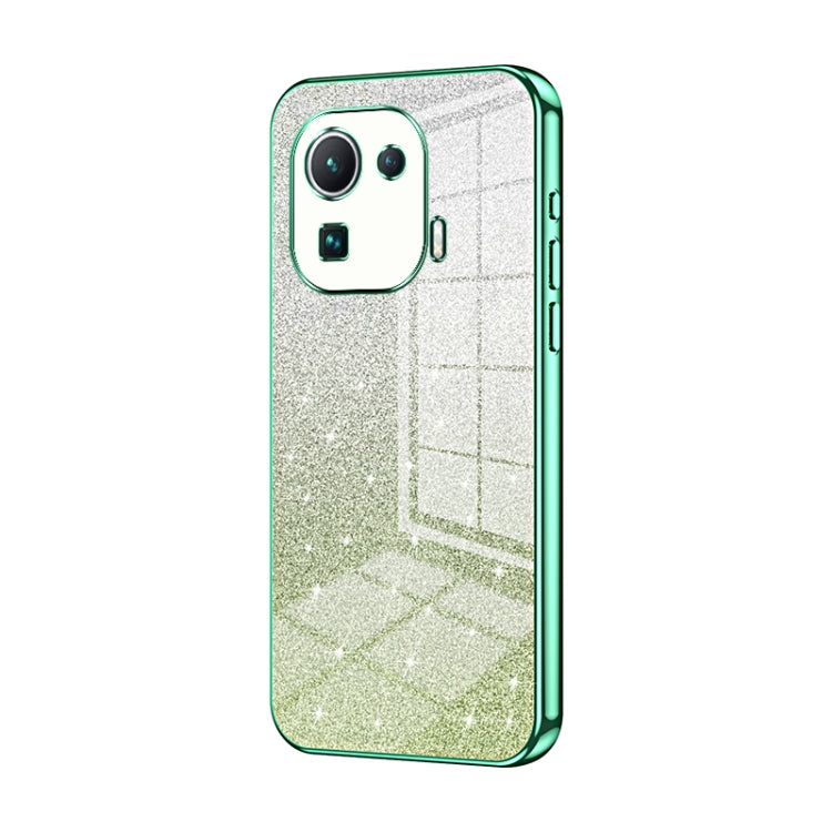 Gradient Glitter Powder Electroplated Phone Case, For Xiaomi Mix 4, For Xiaomi Mi 10S, For Xiaomi Mi 11 Ultra, For Xiaomi Mi 11 Pro, For Xiaomi Mi 11, For Xiaomi Mi 10 Lite 5G