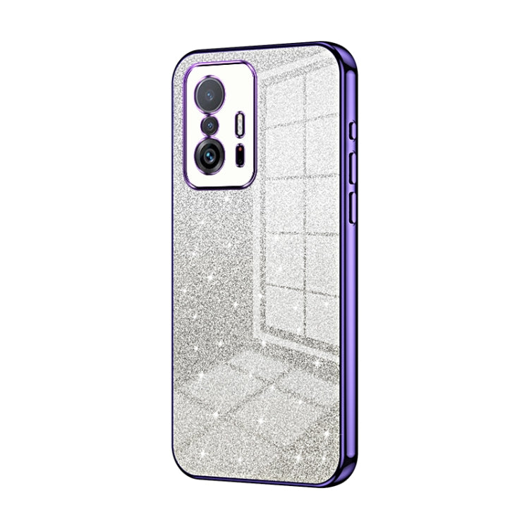 Gradient Glitter Powder Electroplated Phone Case, For Xiaomi Civi / Civi 1S, For Xiaomi Poco M4 Pro, For Xiaomi Poco X4 Pro 5G, For Xiaomi 12 / 12X, For Xiaomi Mi 11 Lite 4G / 5G, For Xiaomi 11T / 11T Pro
