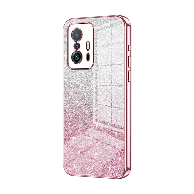 Gradient Glitter Powder Electroplated Phone Case, For Xiaomi Civi / Civi 1S, For Xiaomi Poco M4 Pro, For Xiaomi Poco X4 Pro 5G, For Xiaomi 12 / 12X, For Xiaomi Mi 11 Lite 4G / 5G, For Xiaomi 11T / 11T Pro