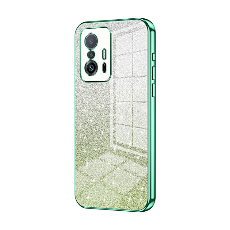 Gradient Glitter Powder Electroplated Phone Case, For Xiaomi Civi / Civi 1S, For Xiaomi Poco M4 Pro, For Xiaomi Poco X4 Pro 5G, For Xiaomi 12 / 12X, For Xiaomi Mi 11 Lite 4G / 5G, For Xiaomi 11T / 11T Pro