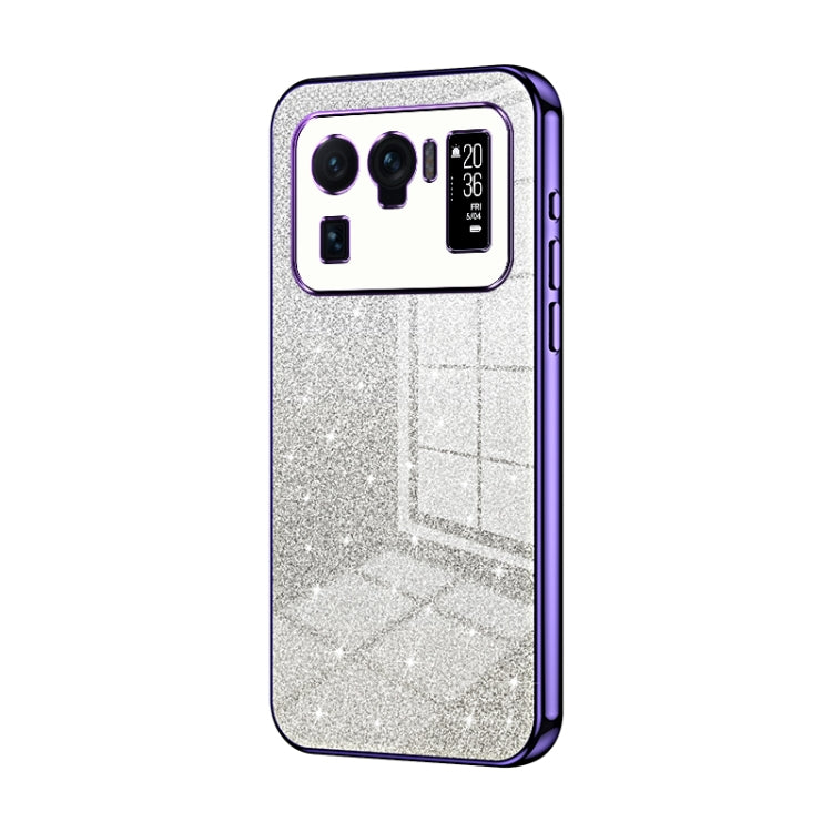 Gradient Glitter Powder Electroplated Phone Case, For Xiaomi Mix 4, For Xiaomi Mi 10S, For Xiaomi Mi 11 Ultra, For Xiaomi Mi 11 Pro, For Xiaomi Mi 11, For Xiaomi Mi 10 Lite 5G