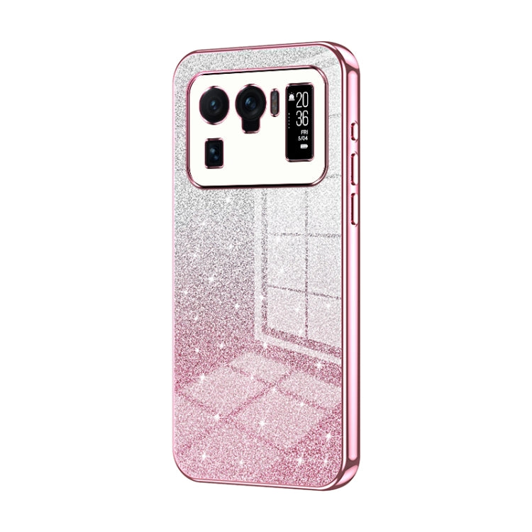 Gradient Glitter Powder Electroplated Phone Case, For Xiaomi Mix 4, For Xiaomi Mi 10S, For Xiaomi Mi 11 Ultra, For Xiaomi Mi 11 Pro, For Xiaomi Mi 11, For Xiaomi Mi 10 Lite 5G