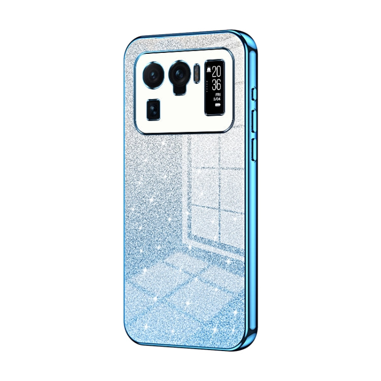 Gradient Glitter Powder Electroplated Phone Case, For Xiaomi Mix 4, For Xiaomi Mi 10S, For Xiaomi Mi 11 Ultra, For Xiaomi Mi 11 Pro, For Xiaomi Mi 11, For Xiaomi Mi 10 Lite 5G