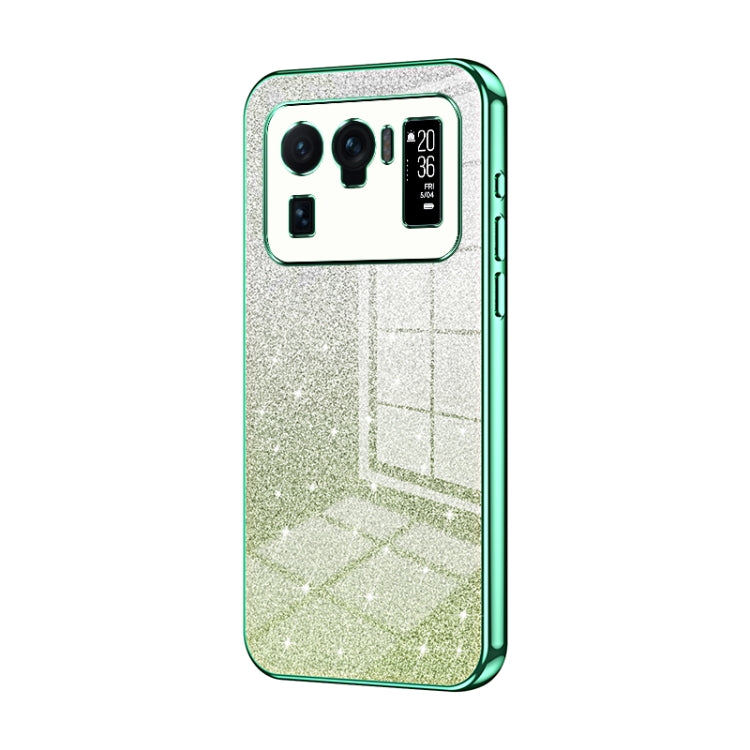 Gradient Glitter Powder Electroplated Phone Case, For Xiaomi Mix 4, For Xiaomi Mi 10S, For Xiaomi Mi 11 Ultra, For Xiaomi Mi 11 Pro, For Xiaomi Mi 11, For Xiaomi Mi 10 Lite 5G
