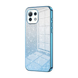 Gradient Glitter Powder Electroplated Phone Case, For Xiaomi Civi / Civi 1S, For Xiaomi Poco M4 Pro, For Xiaomi Poco X4 Pro 5G, For Xiaomi 12 / 12X, For Xiaomi Mi 11 Lite 4G / 5G, For Xiaomi 11T / 11T Pro