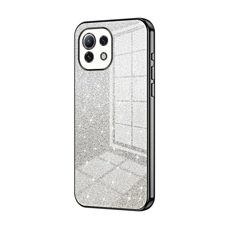 Gradient Glitter Powder Electroplated Phone Case, For Xiaomi Civi / Civi 1S, For Xiaomi Poco M4 Pro, For Xiaomi Poco X4 Pro 5G, For Xiaomi 12 / 12X, For Xiaomi Mi 11 Lite 4G / 5G, For Xiaomi 11T / 11T Pro