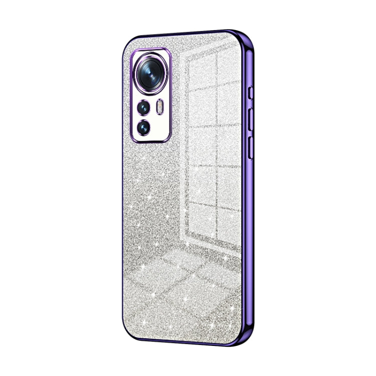 Gradient Glitter Powder Electroplated Phone Case, For Xiaomi Civi / Civi 1S, For Xiaomi Poco M4 Pro, For Xiaomi Poco X4 Pro 5G, For Xiaomi 12 / 12X, For Xiaomi Mi 11 Lite 4G / 5G, For Xiaomi 11T / 11T Pro