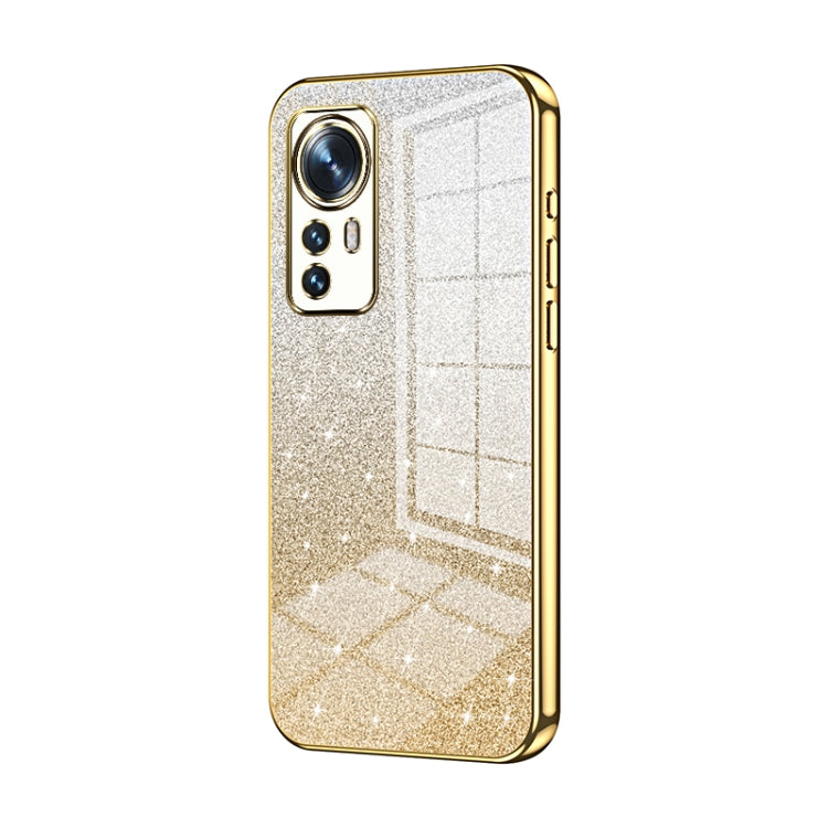Gradient Glitter Powder Electroplated Phone Case, For Xiaomi Civi / Civi 1S, For Xiaomi Poco M4 Pro, For Xiaomi Poco X4 Pro 5G, For Xiaomi 12 / 12X, For Xiaomi Mi 11 Lite 4G / 5G, For Xiaomi 11T / 11T Pro