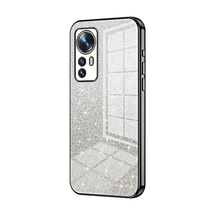 Gradient Glitter Powder Electroplated Phone Case, For Xiaomi Civi / Civi 1S, For Xiaomi Poco M4 Pro, For Xiaomi Poco X4 Pro 5G, For Xiaomi 12 / 12X, For Xiaomi Mi 11 Lite 4G / 5G, For Xiaomi 11T / 11T Pro