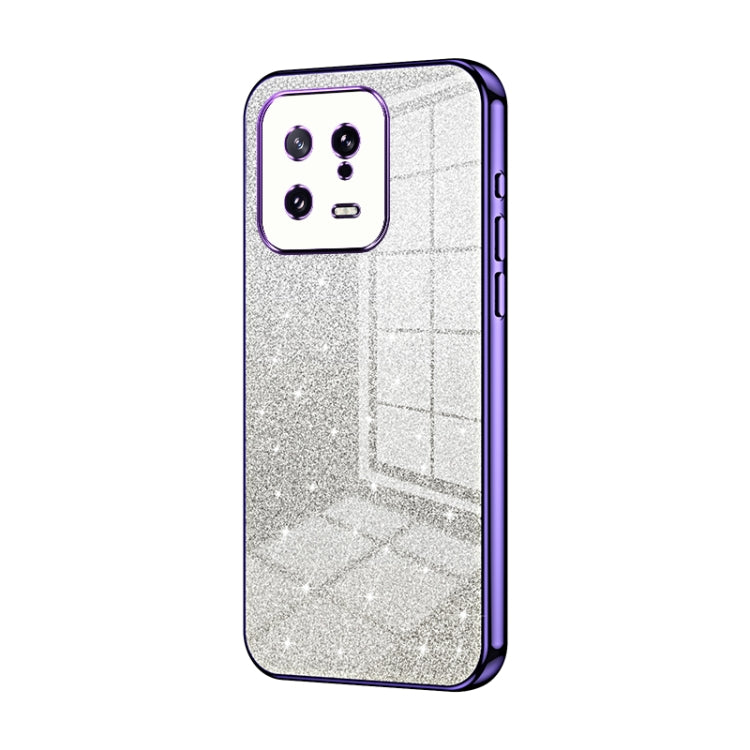 Gradient Glitter Powder Electroplated Phone Case, For Xiaomi Civi 2 / 13 Lite, For Xiaomi 13 Pro, For Xiaomi 13, For Xiaomi 12T Pro, For Xiaomi 12 Pro / 12S Pro, For Xiaomi 12S