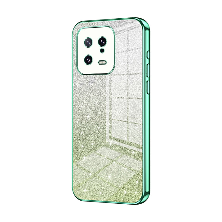 Gradient Glitter Powder Electroplated Phone Case, For Xiaomi Civi 2 / 13 Lite, For Xiaomi 13 Pro, For Xiaomi 13, For Xiaomi 12T Pro, For Xiaomi 12 Pro / 12S Pro, For Xiaomi 12S