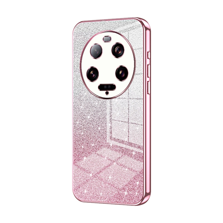 Gradient Glitter Powder Electroplated Phone Case, For Xiaomi 14T, For Xiaomi 14 Ultra, For Xiaomi 14 Pro, For Xiaomi 14, For Xiaomi 13 Ultra, For Xiaomi Civi 3