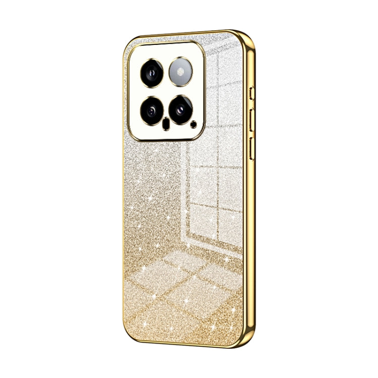Gradient Glitter Powder Electroplated Phone Case, For Xiaomi 14T, For Xiaomi 14 Ultra, For Xiaomi 14 Pro, For Xiaomi 14, For Xiaomi 13 Ultra, For Xiaomi Civi 3