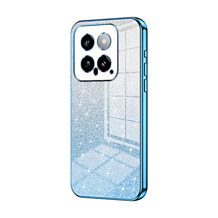 Gradient Glitter Powder Electroplated Phone Case, For Xiaomi 14T, For Xiaomi 14 Ultra, For Xiaomi 14 Pro, For Xiaomi 14, For Xiaomi 13 Ultra, For Xiaomi Civi 3