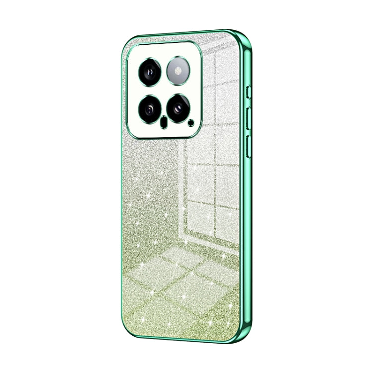 Gradient Glitter Powder Electroplated Phone Case, For Xiaomi 14T, For Xiaomi 14 Ultra, For Xiaomi 14 Pro, For Xiaomi 14, For Xiaomi 13 Ultra, For Xiaomi Civi 3