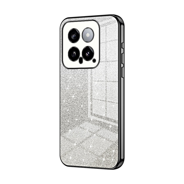 Gradient Glitter Powder Electroplated Phone Case, For Xiaomi 14T, For Xiaomi 14 Ultra, For Xiaomi 14 Pro, For Xiaomi 14, For Xiaomi 13 Ultra, For Xiaomi Civi 3