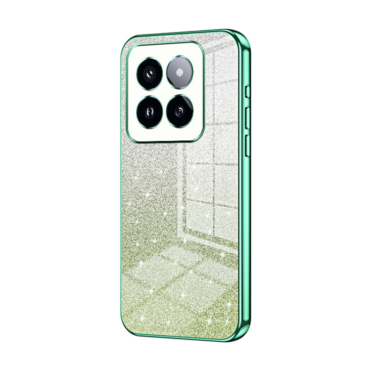 Gradient Glitter Powder Electroplated Phone Case, For Xiaomi 14T, For Xiaomi 14 Ultra, For Xiaomi 14 Pro, For Xiaomi 14, For Xiaomi 13 Ultra, For Xiaomi Civi 3
