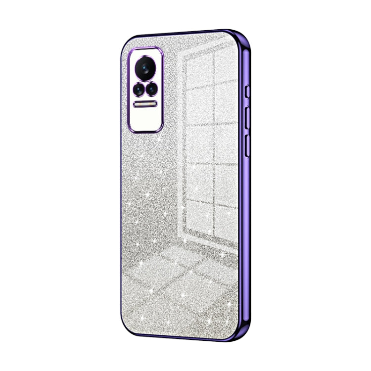 Gradient Glitter Powder Electroplated Phone Case, For Xiaomi Civi / Civi 1S, For Xiaomi Poco M4 Pro, For Xiaomi Poco X4 Pro 5G, For Xiaomi 12 / 12X, For Xiaomi Mi 11 Lite 4G / 5G, For Xiaomi 11T / 11T Pro