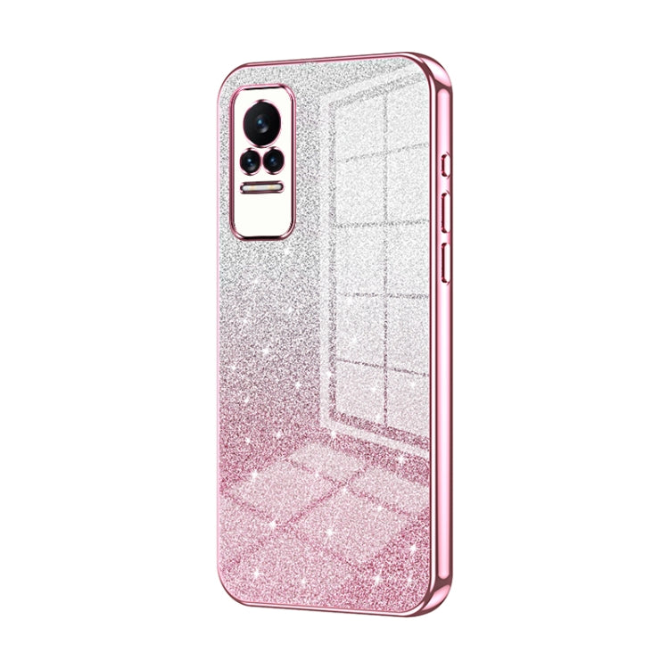 Gradient Glitter Powder Electroplated Phone Case, For Xiaomi Civi / Civi 1S, For Xiaomi Poco M4 Pro, For Xiaomi Poco X4 Pro 5G, For Xiaomi 12 / 12X, For Xiaomi Mi 11 Lite 4G / 5G, For Xiaomi 11T / 11T Pro
