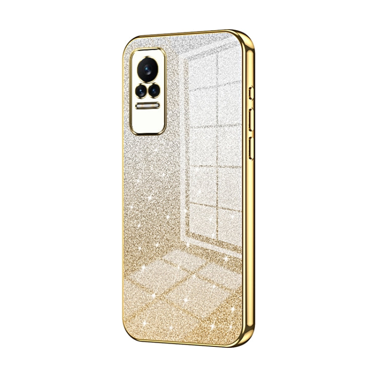 Gradient Glitter Powder Electroplated Phone Case, For Xiaomi Civi / Civi 1S, For Xiaomi Poco M4 Pro, For Xiaomi Poco X4 Pro 5G, For Xiaomi 12 / 12X, For Xiaomi Mi 11 Lite 4G / 5G, For Xiaomi 11T / 11T Pro