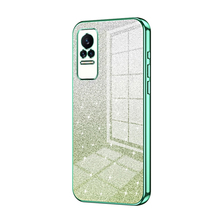 Gradient Glitter Powder Electroplated Phone Case, For Xiaomi Civi / Civi 1S, For Xiaomi Poco M4 Pro, For Xiaomi Poco X4 Pro 5G, For Xiaomi 12 / 12X, For Xiaomi Mi 11 Lite 4G / 5G, For Xiaomi 11T / 11T Pro